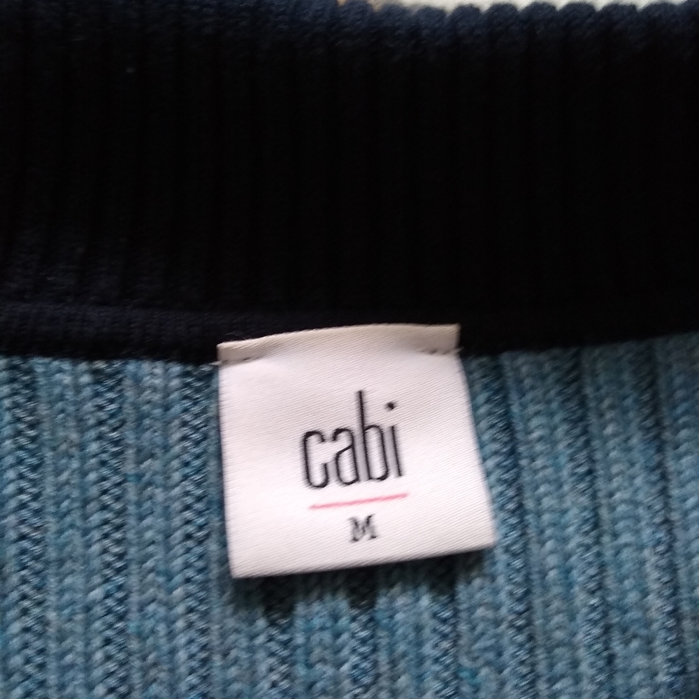 Cabi Turn Back Crop Cardigan Color Block - image 3